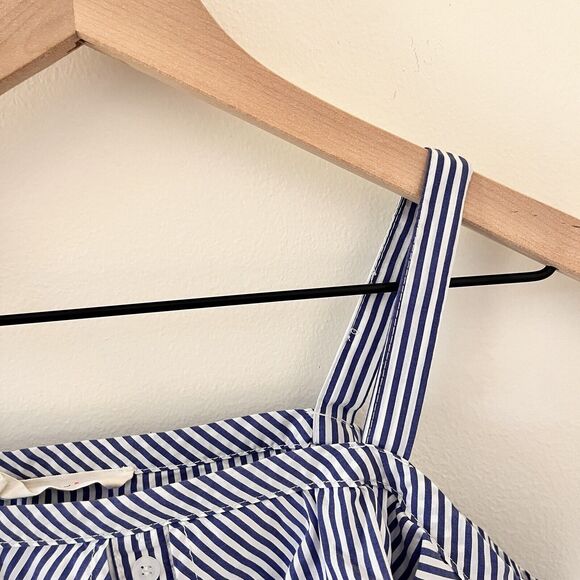 Elodie Stripe Blue & White Off The Shoulder Top - Large - Picture 9 of 9